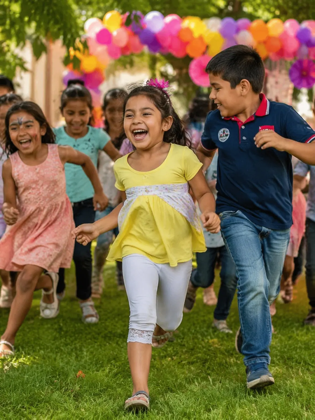 Niños disfrutando de una animación infantil